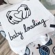 baby loading + łapki + serca grafika dla kobiet w ciąży