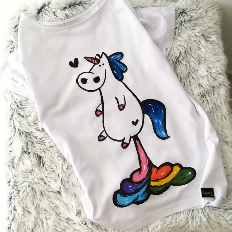 RYSUNEK jednorożec  tęcza S/M