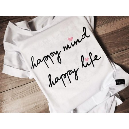 happy mind happy life+ serduszka