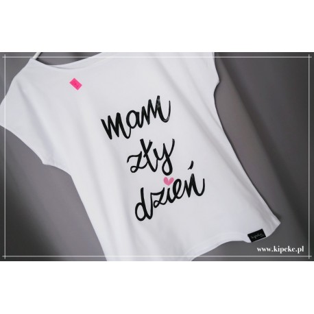 mam zły dzień + serce róż