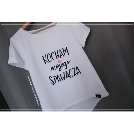 KOCHAM MOJEGO SPAWACZA + serca różowe