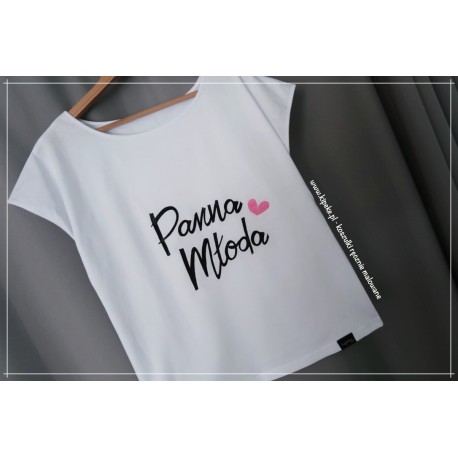 Panna Młoda + różowe serce