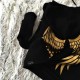 BLUZA L/XL/XXL czarno srebrna