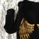 BLUZA L/XL/XXL czarno srebrna