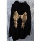 BLUZA - DŁUGA - NOWOŚĆ   -  S/M/L   skrzydła ZŁOTE