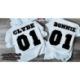 ZESTAW DLA PARY : Bonnie i Clyde napis tył koszulki