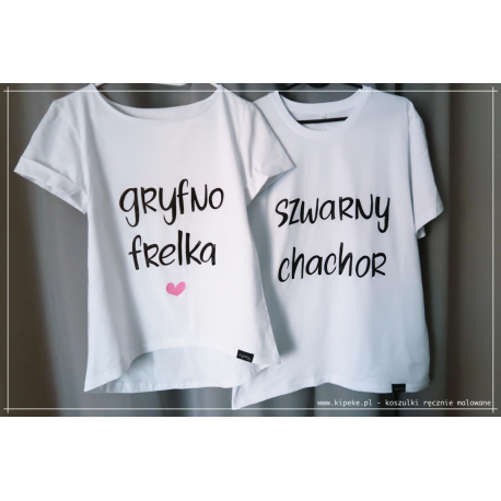 ZESTAW gryfno frelka + szwarny chachor - koszulki po śląsku