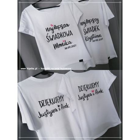 ZESTAW  DWUSTRONNE personalizowane prezent dla świadków