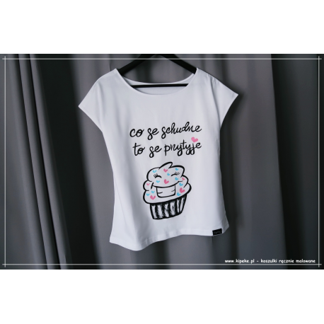 co se schudne to se przytyje  + rysunek babeczki