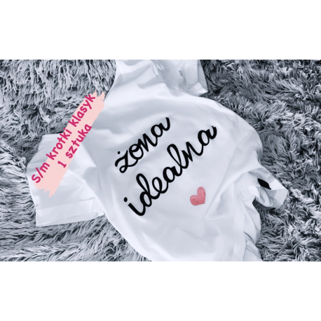 1 sztuka PROMOCJA koszulka s/m klasyk żona idealna