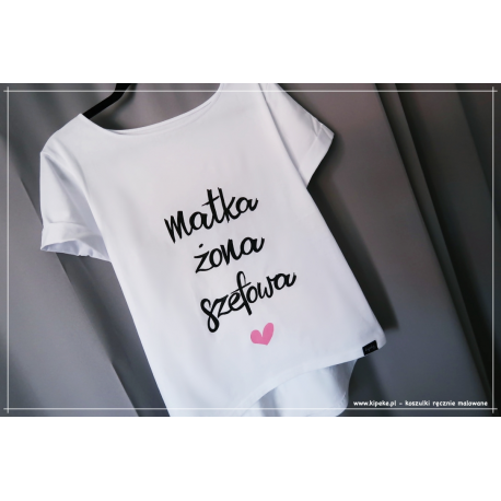 matka żona szefowa + serca różowe