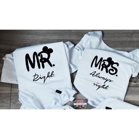ZESTAW DLA PARY : MR. RIGHT & MRS. ALWAYS RIGHT