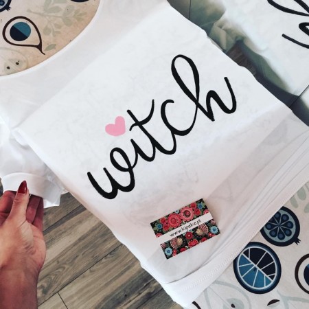 witch + serduszko różowe